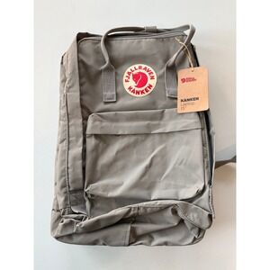 Fjallraven Kanken Laptop 15" Backpack Taupe with Red Logo- NWOT